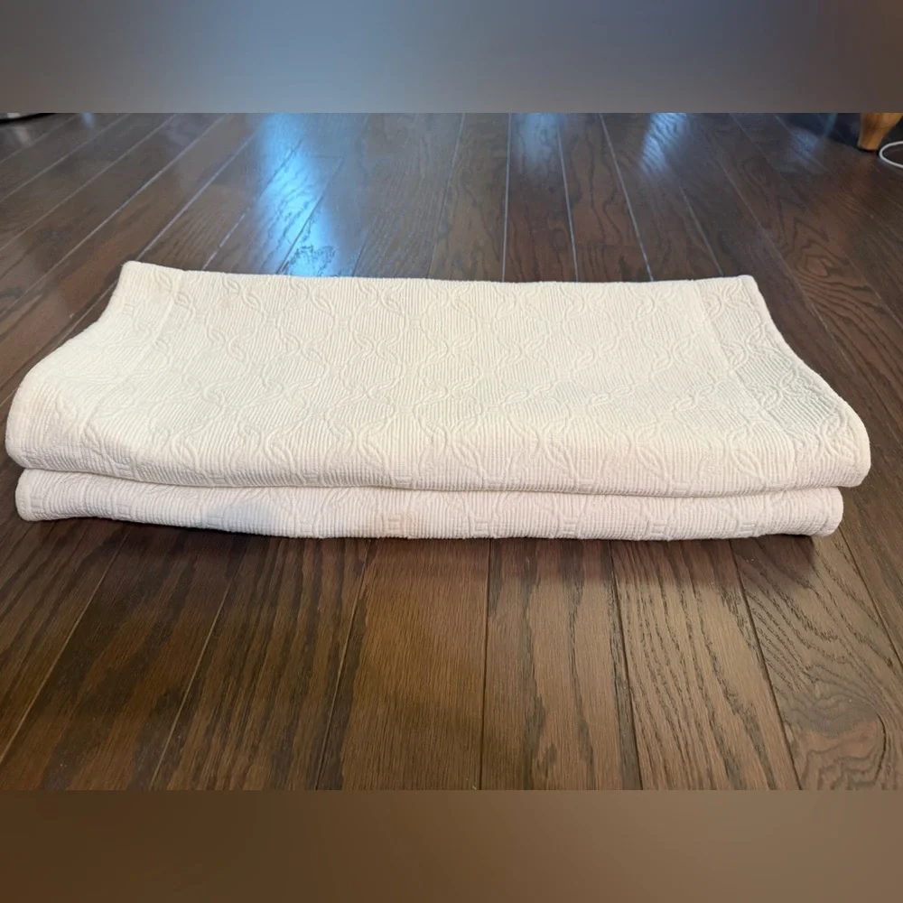 SFERRA LINEA CASA 2 KING Matelasse Ivory Pillow Shams